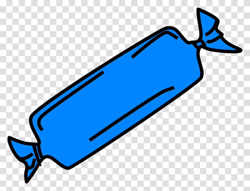 Candy Sugar Desserts Wrapped Blue Food Kids Candy Clip Art, Weapon, Weaponry, Bomb, Whistle Transparent Png