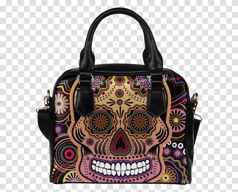 Candy Sugar Skull Shoulder Handbag Poison Ivy Handbag, Accessories, Accessory Transparent Png