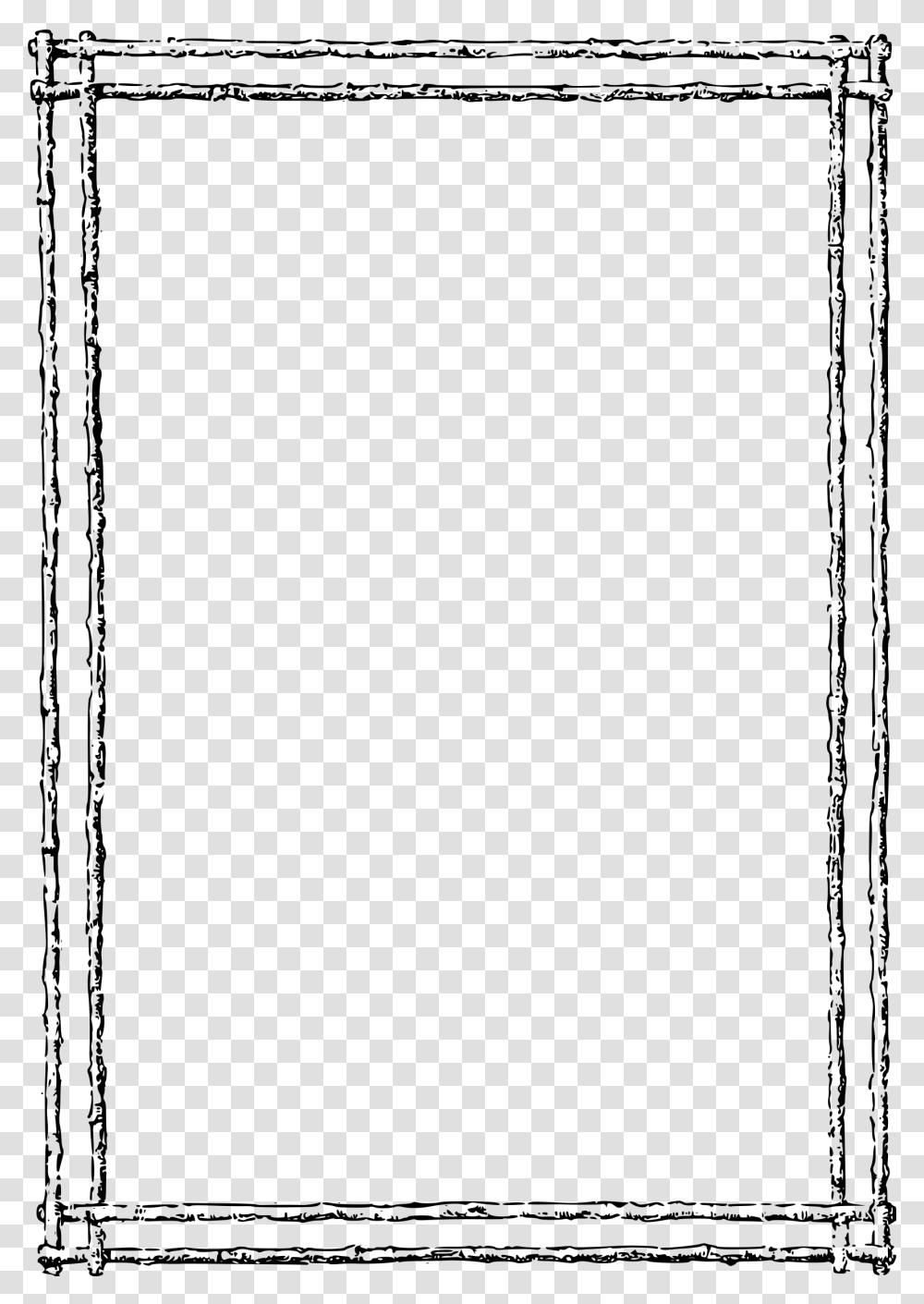 Cane Frame Clip Arts Butterfly Border Black And White, Gray, World Of Warcraft Transparent Png