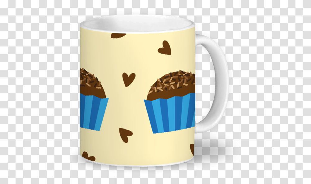 Caneca Brigadeiro De Liliedougna Coffee Cup, Dessert, Food, Tape, Cream Transparent Png