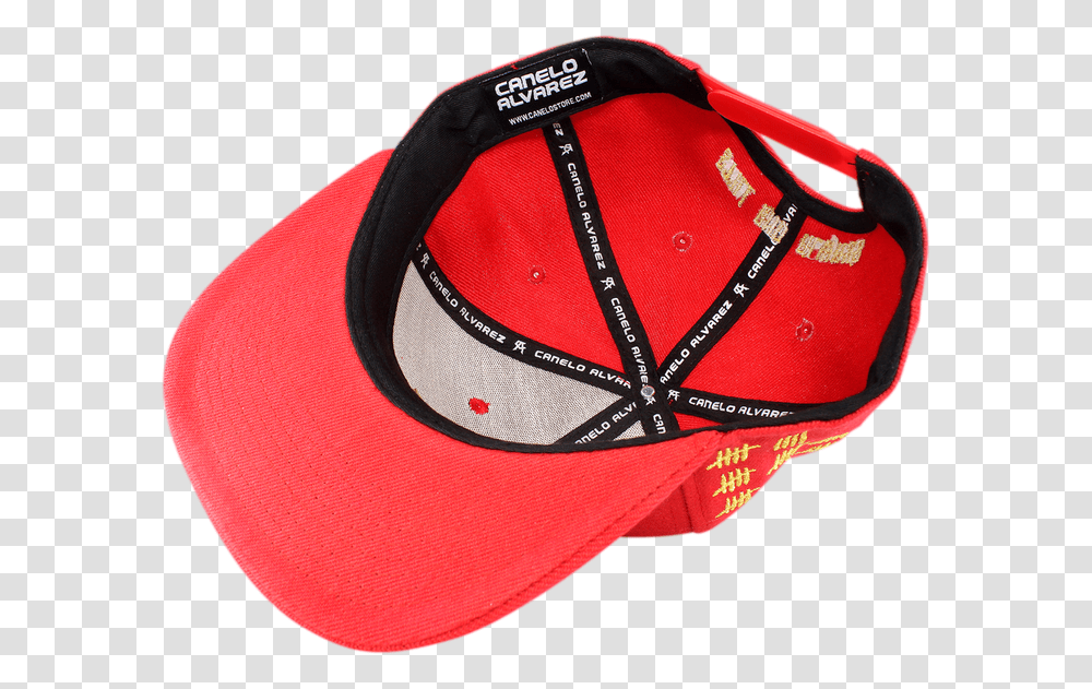 Canelo Alvarez 24k Snap Back Red Baseball Cap, Apparel, Hat, Harness Transparent Png