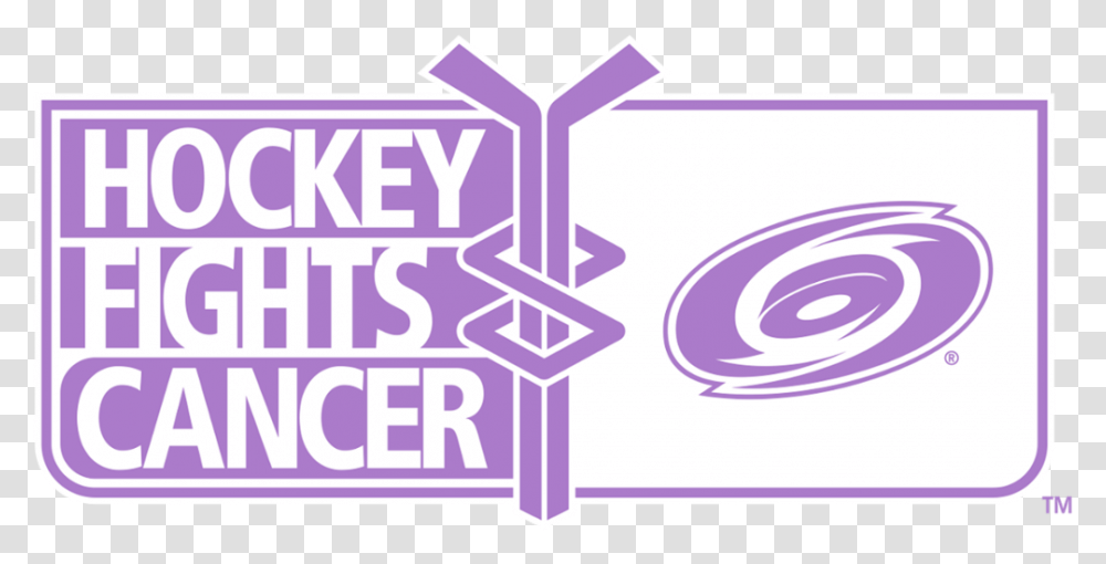 Canes Hockey Fights Cancer Game This Sunday Hockey Fights Cancer Logo, Text, Purple, Alphabet, Label Transparent Png