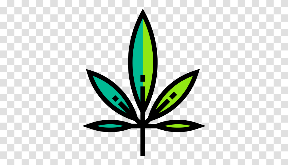 Cannabis Drug Icon, Leaf, Plant Transparent Png