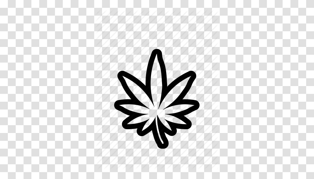 Cannabis Hemp Leaf Marijuana Pot Pot Leaf Icon, Piano Transparent Png