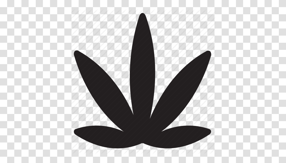 Cannabis Leaf Marijuana Pot Weed Icon, Plant, Flower, Weapon Transparent Png