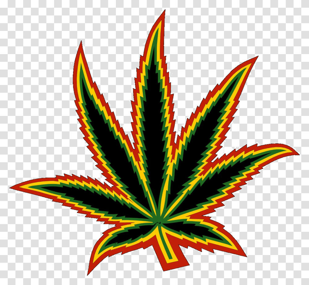 Cannabis Leaf Multicolor Clipart Image Weed, Plant, Purple, Bird, Animal Transparent Png