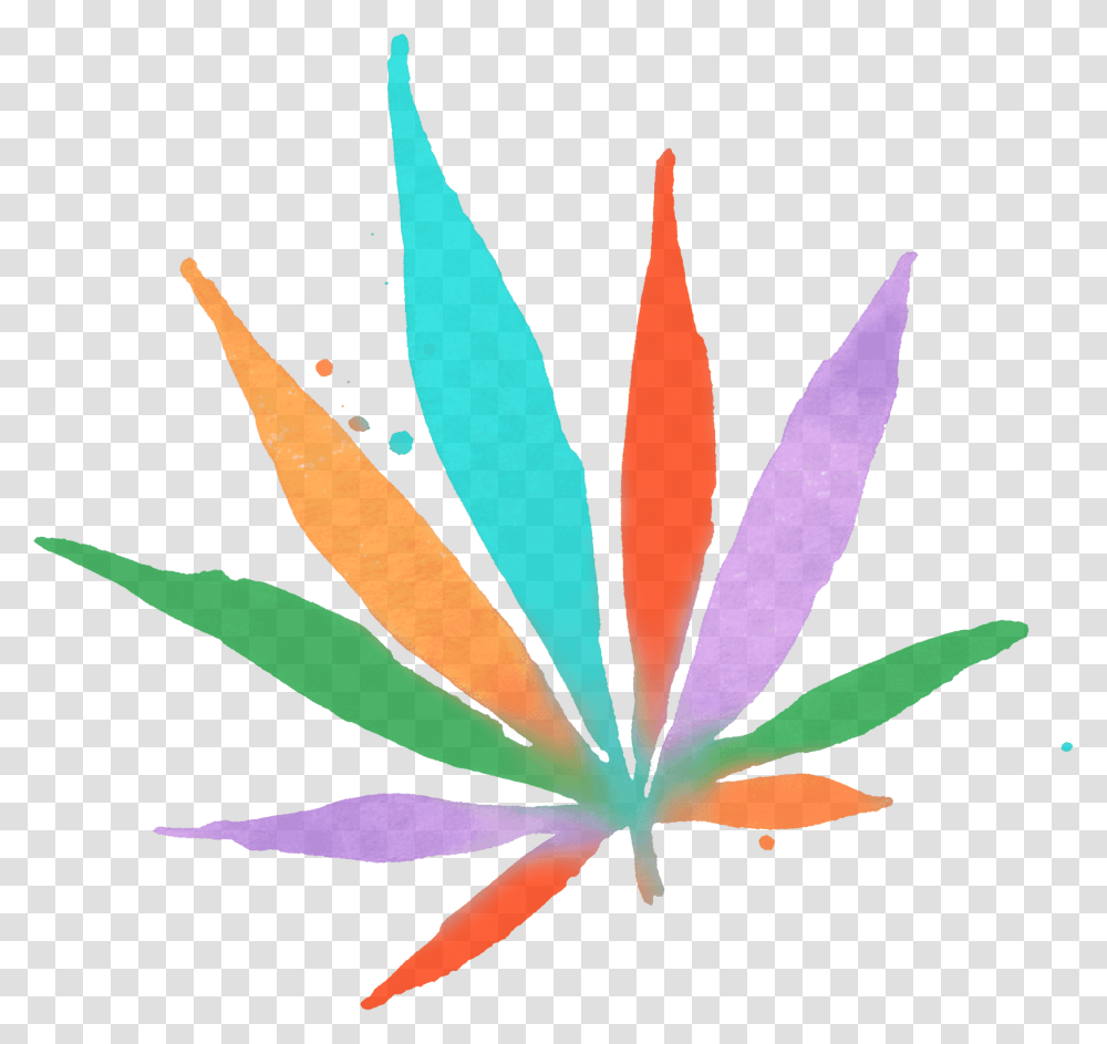Cannabis Watercolor, Petal, Flower, Plant, Blossom Transparent Png