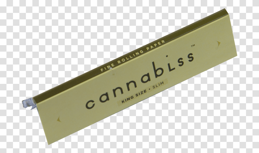 Cannabliss King Size Slim Tool, Label, Word, Gold Transparent Png