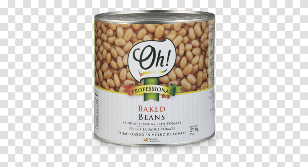 Canned Baked Beans Oh Products Professional Line Baked Beans, Plant, Vegetable, Food, Tin Transparent Png