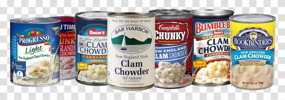Canned Clam Chowder Grated Parmesan, Canned Goods, Aluminium, Food, Tin Transparent Png