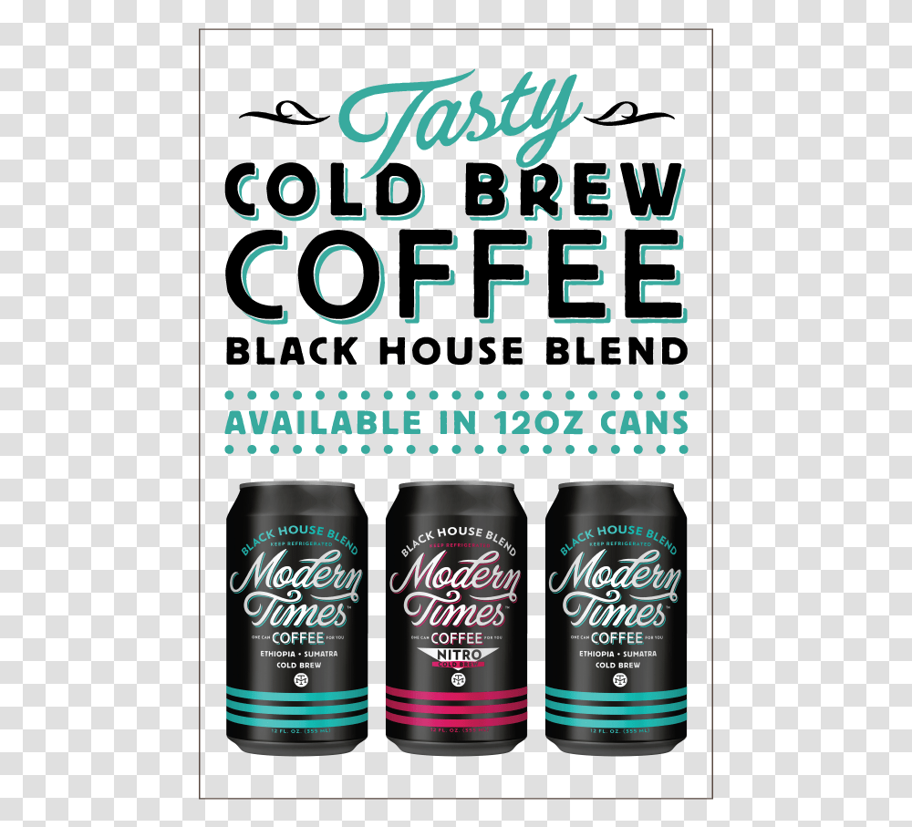 Cannedcoldbrew Clear 02 Cola, Tin, Beer, Alcohol, Beverage Transparent Png