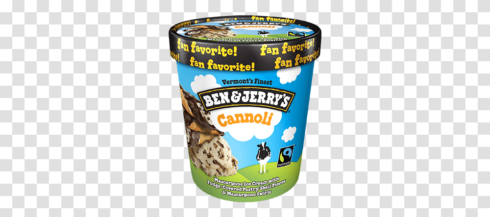 Cannoli Ben And Cannoli Ice Cream, Dessert, Food, Yogurt, Creme Transparent Png