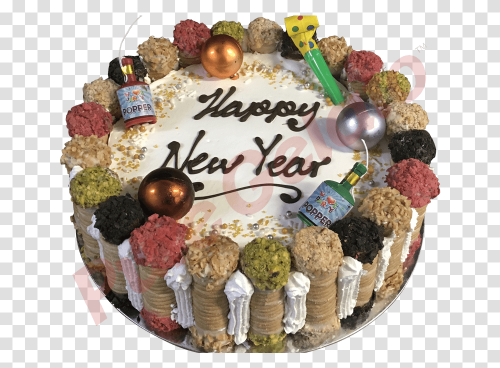 Cannoli Gelato Cake Party Themed New Year, Dessert, Food, Birthday Cake, Cream Transparent Png