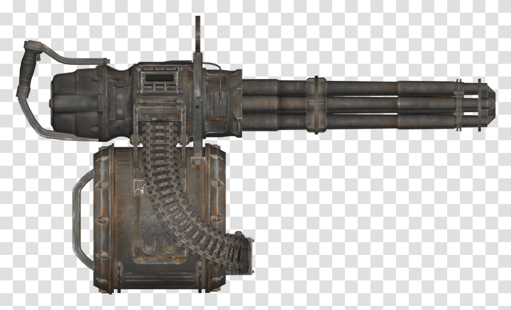 Cannon Image Background Arts Fallout 4 Minigun, Weapon, Weaponry, Machine Gun Transparent Png