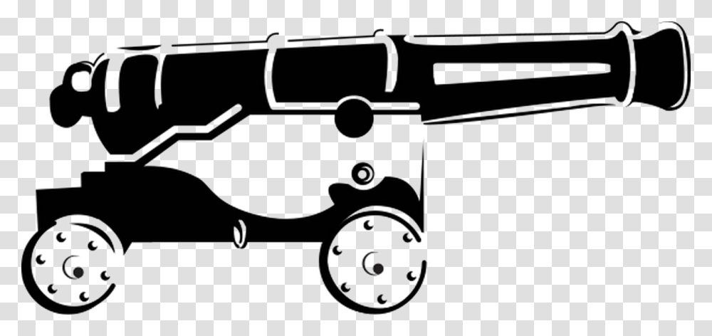 Cannon Image Cannon Black And White, Gun, Weapon, Sewing Transparent Png