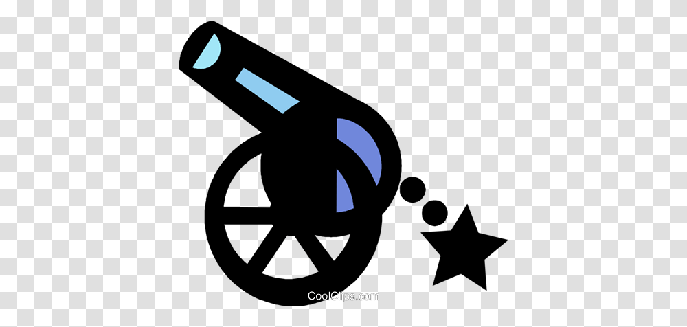 Cannon Royalty Free Vector Clip Art Illustration, Telescope, Weapon, Weaponry Transparent Png