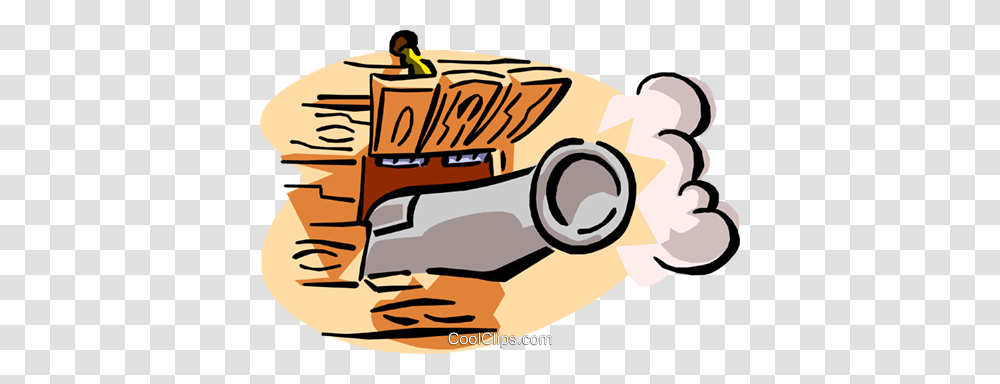 Cannon Royalty Free Vector Clip Art Illustration, Vehicle, Transportation, Car, Dynamite Transparent Png