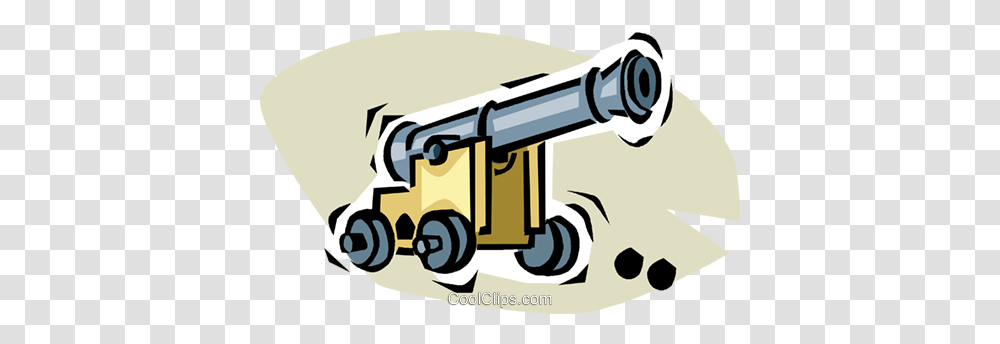 Cannon Royalty Free Vector Clip Art Illustration, Weapon, Weaponry Transparent Png