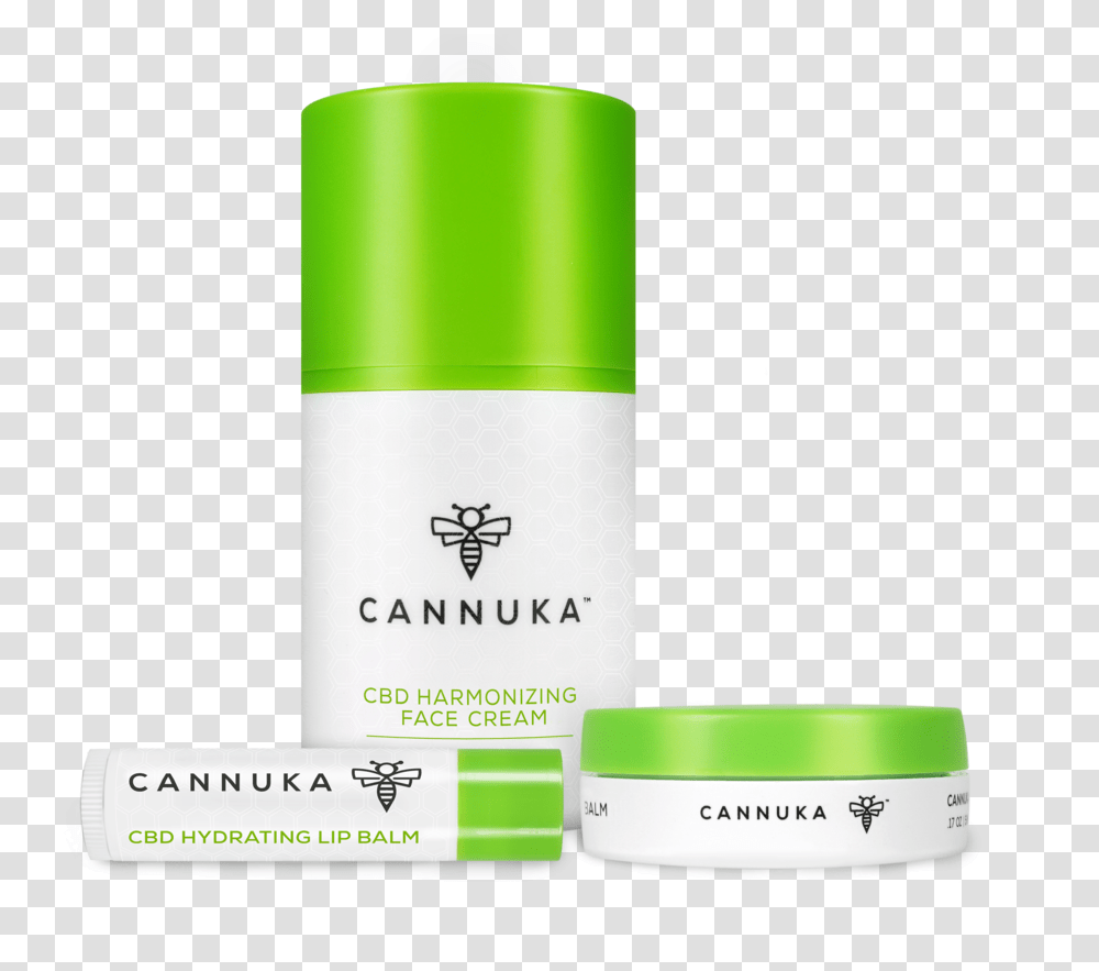 Cannuka 3 Piece Cannabidiol Infused Skincare Face Kit Nail Polish, Cosmetics, Deodorant, Aluminium, Tin Transparent Png