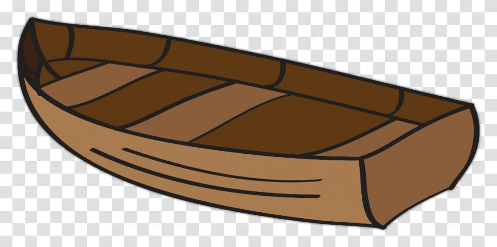 Canoe Clipart Background Wooden Boat Clipart, Vehicle, Transportation, Rowboat, Watercraft Transparent Png