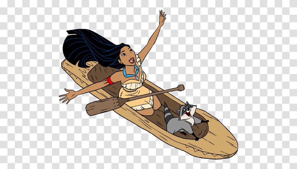 Canoe Clipart Family Pocahontas Disney Canoe, Boat, Vehicle, Transportation, Rowboat Transparent Png