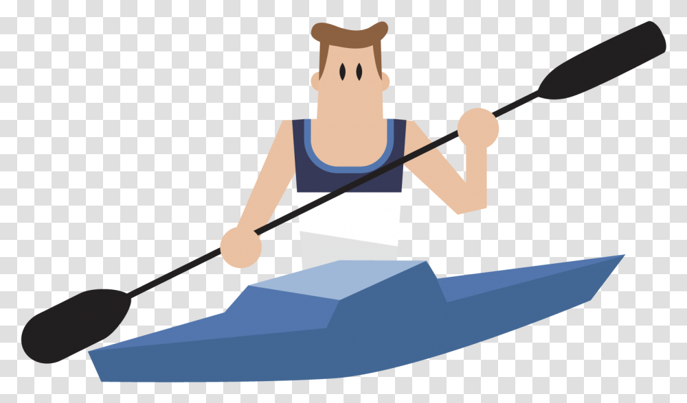 Canoe Clipart Rowing Cartoon, Oars, Boat, Vehicle, Transportation Transparent Png