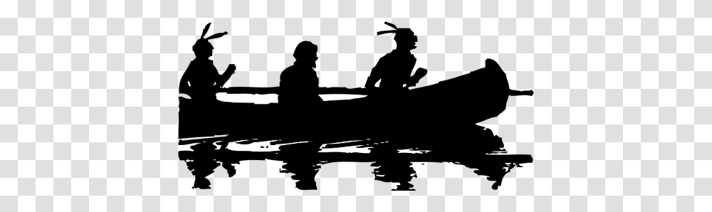 Canoe Silhouette Clip Art, Airplane, Vehicle, Transportation, Outdoors Transparent Png