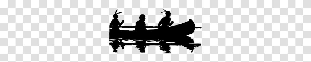 Canoe Silhouette Clip Art Free Vector, Person, Gun, Weapon, Vehicle Transparent Png