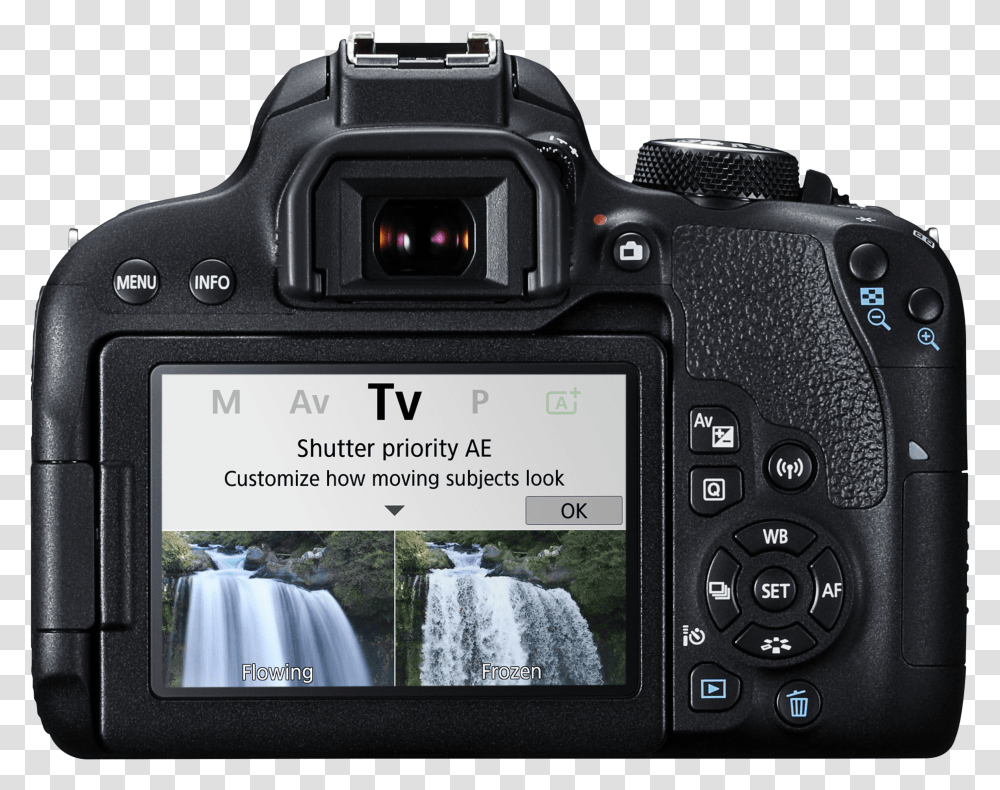 Canon 800d New Guided Display Tv Mode Canon T7i 18, Camera, Electronics, Digital Camera, Gun Transparent Png
