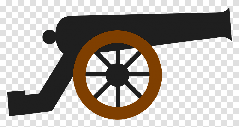 Canon Clipart Gun, Clock Tower, Land, Outdoors Transparent Png