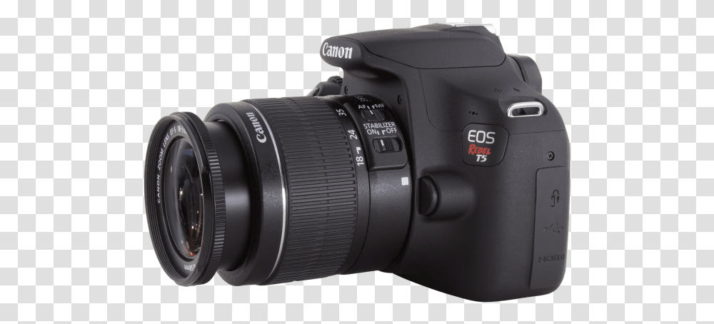 Canon Eos Rebel T5 Side, Camera, Electronics, Digital Camera, Video Camera Transparent Png