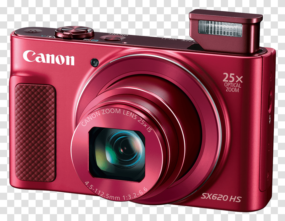 Canon Powershot Sx620 Hs Brings 25x Optical Zoom To Canon Powershot Sx620hs Red, Camera, Electronics, Digital Camera Transparent Png