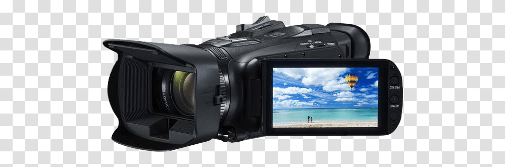Canon Vixia, Camera, Electronics, Video Camera, Person Transparent Png