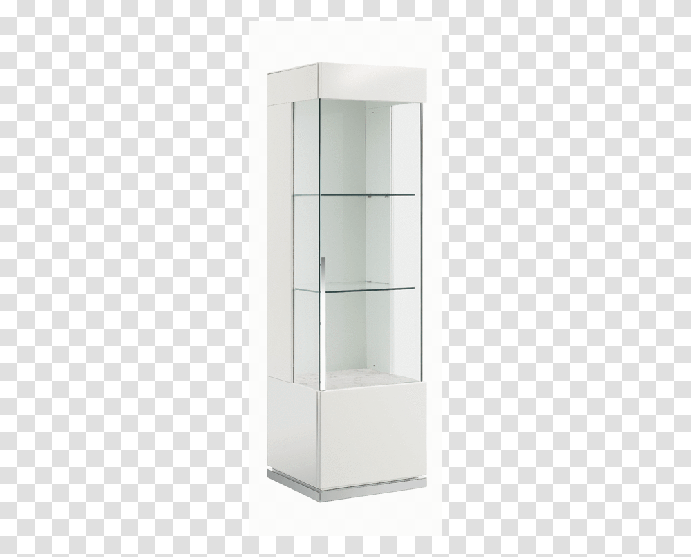 Canova 1d Left Curio Cabinet Hg White Shelf, Furniture, Closet, Cupboard, Wardrobe Transparent Png