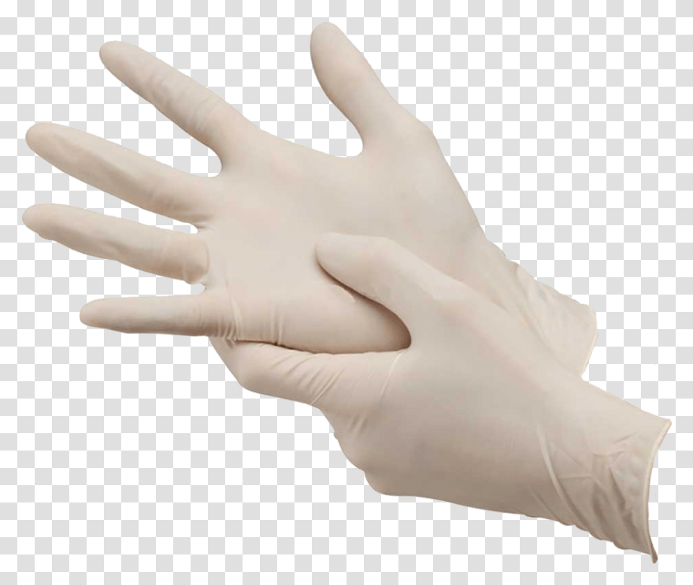 Canpaco Latex Gloves Latex Powdered Examination Gloves, Apparel, Person, Human Transparent Png