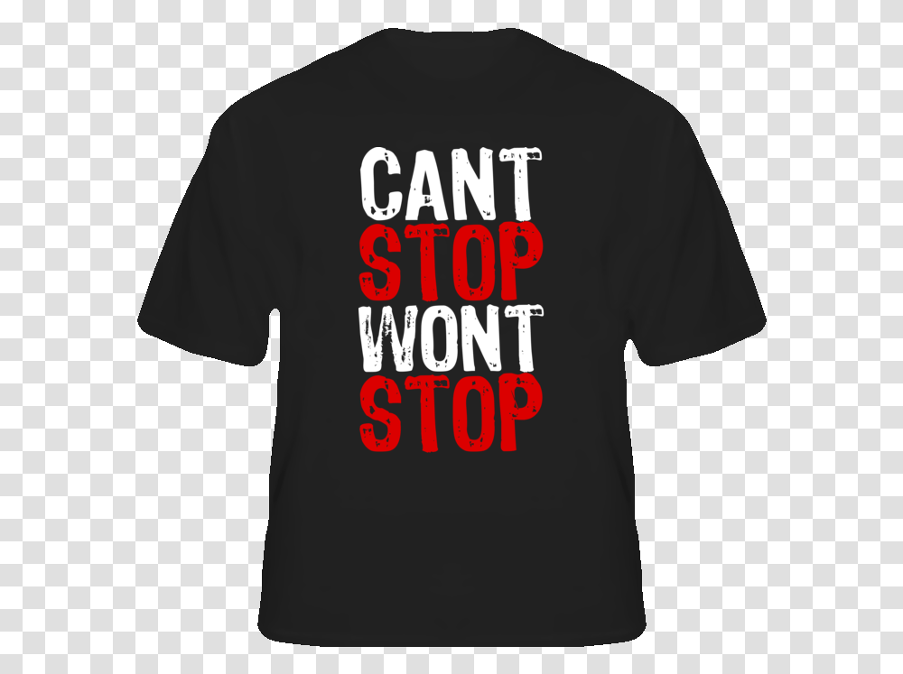 Cant Stop Wont Stop Hip Hop Rap Music T Shirt American Revival, Apparel, T-Shirt, Person Transparent Png