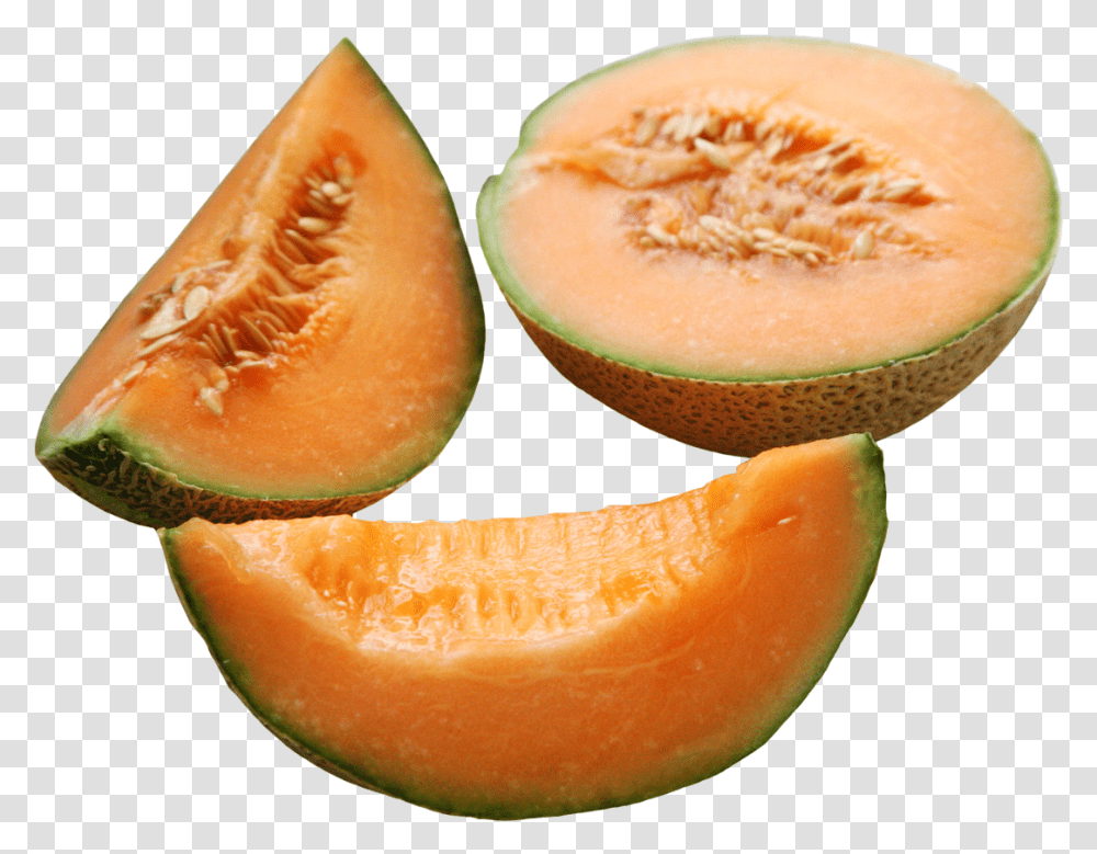 Cantaloupe Melon Clipart Sliced Cantaloupe Melon Clipart, Fruit, Plant, Food, Orange Transparent Png