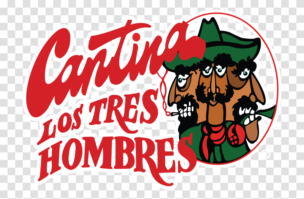 Cantina Los Tres Hombres, Label, Sticker, Advertisement Transparent Png