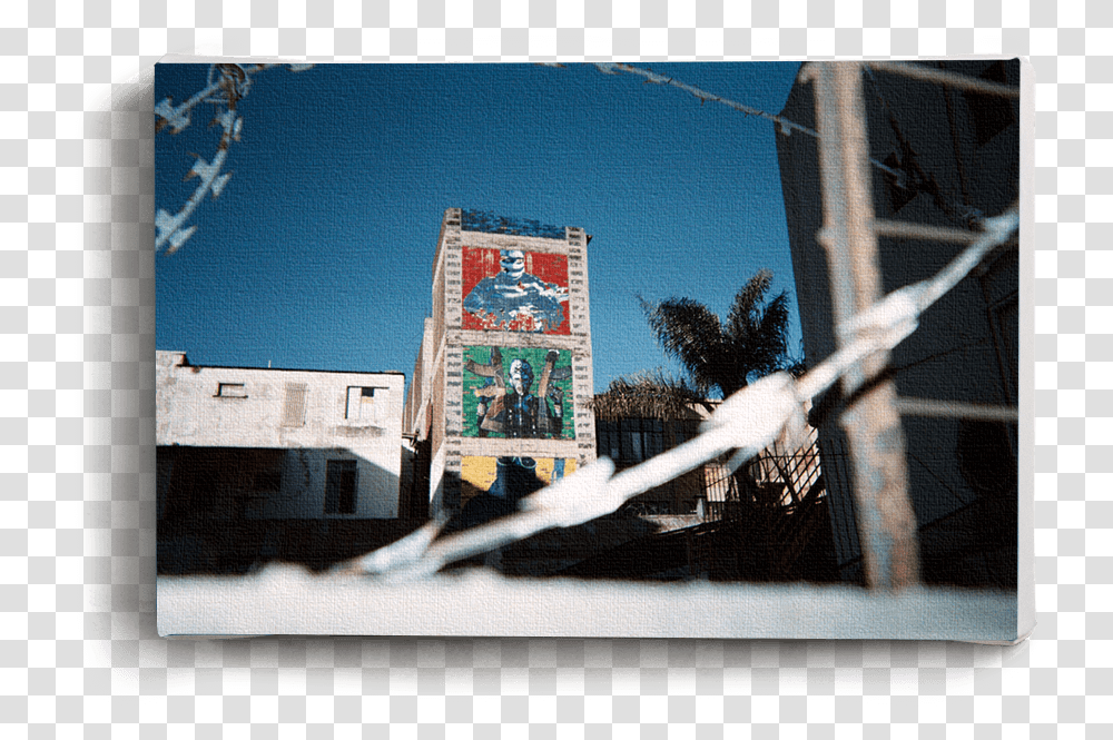 Canvas Print Graffiti Wire Painting, Advertisement, Building, Tower, Architecture Transparent Png