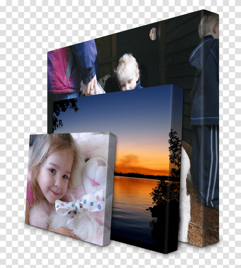 Canvas Printed, Person, Home Decor, Collage Transparent Png