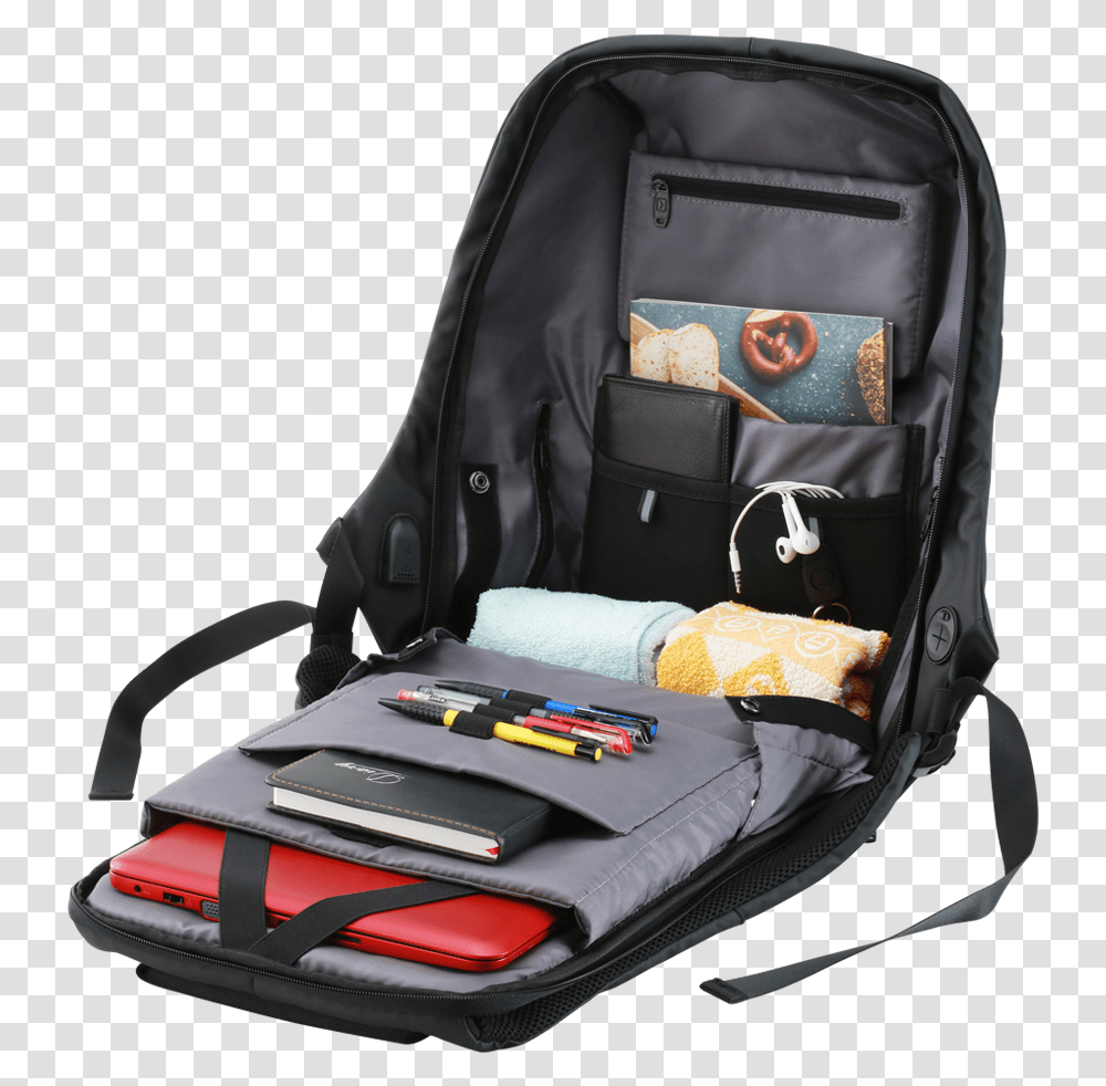 Canyon Anti Theft Backpack, Car Seat, Bag, Cushion Transparent Png