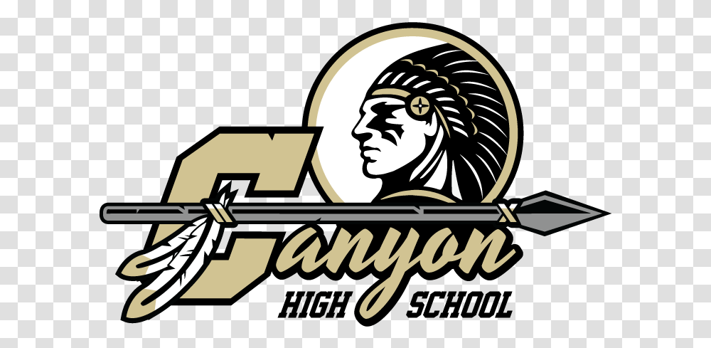Canyon High School California Canyon High School Logo, Symbol, Text, Clothing, Arrow Transparent Png