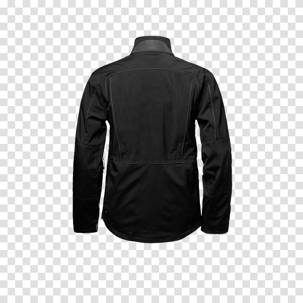 Canyon Motorcycle Jacket Jet Black Back, Apparel, Coat, Overcoat Transparent Png