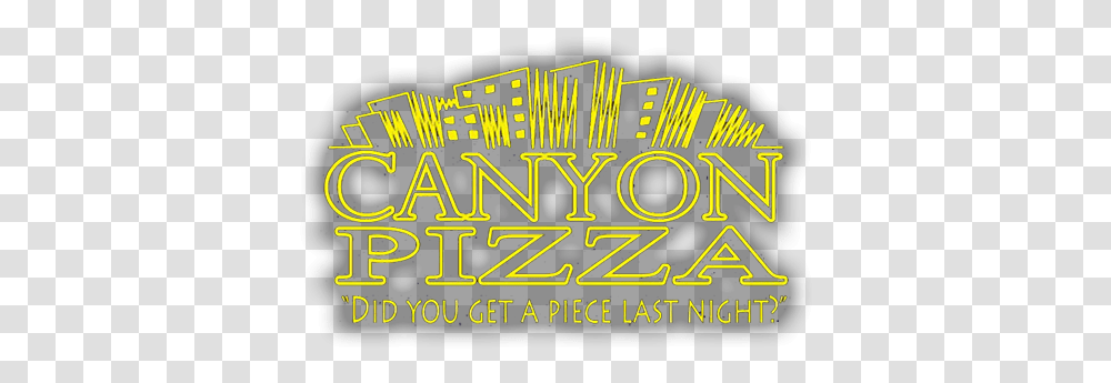 Canyon Pizza College Of The Canyons Logo, Text, Lighting, Leisure Activities, Word Transparent Png