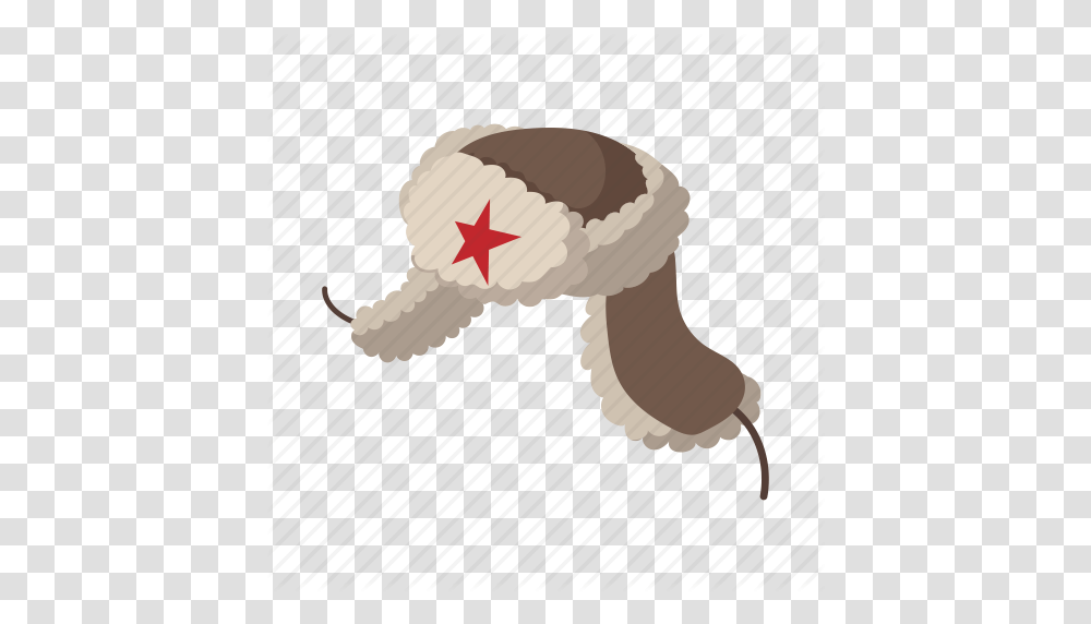 Cap Cartoon Ear Flap Fur Hat Russian Winter Icon, Animal, Bird, Mammal, Buffalo Transparent Png