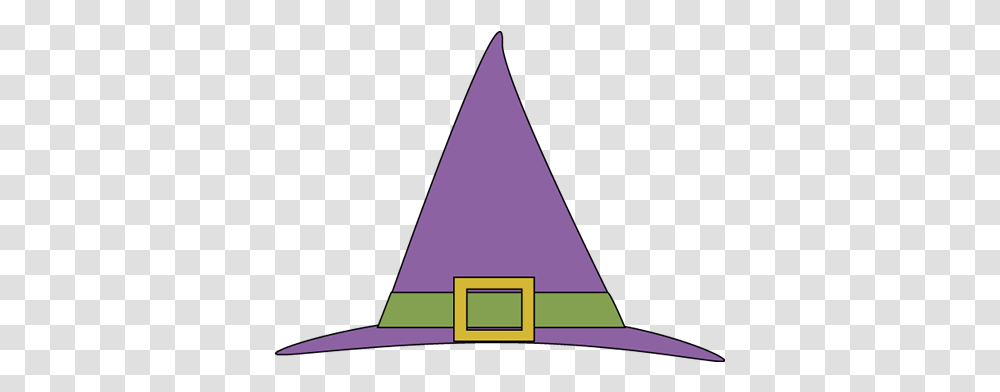 Cap Clipart Halloween Purple Witch Hat Clipart, Triangle, Clothing, Apparel, Party Hat Transparent Png