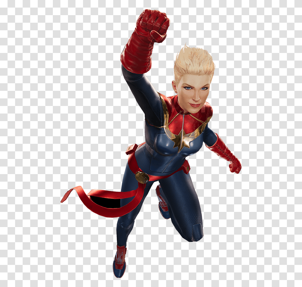 Cap Marvel Marvel Powers United Vr Captain Marvel, Costume, Person, Human, Latex Clothing Transparent Png