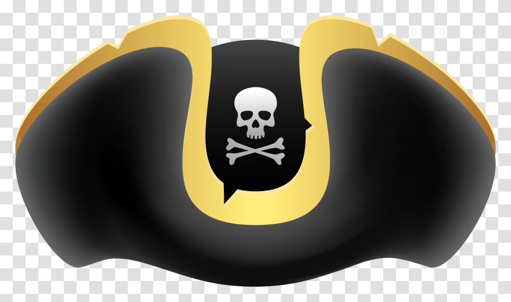 Cap Pirate Download Background Pirate Hat, Label, Sticker, Logo Transparent Png