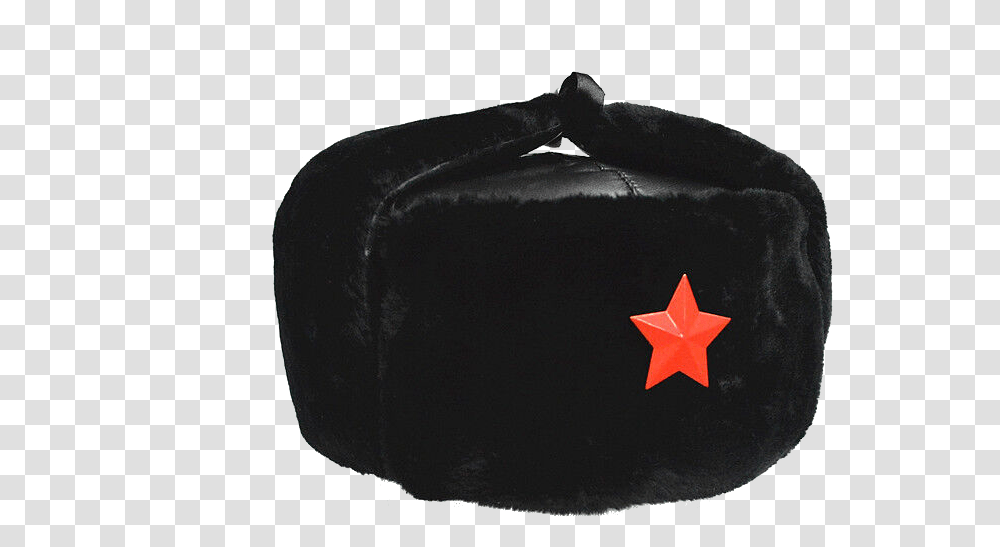 Cap Ushanka Hat Winter Leather Helmet Background Ushanka, Apparel, Star Symbol, Baseball Cap Transparent Png