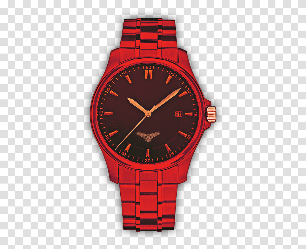 Capablanco Don Deagle Death Eagle Logo Emblem Red Gold Analog Watch, Wristwatch Transparent Png